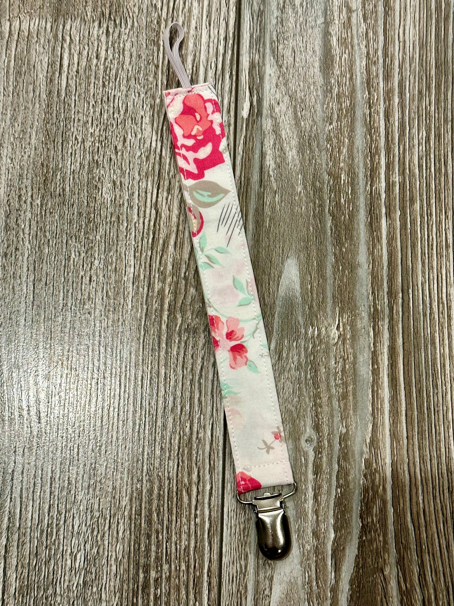 White with Pink Florals