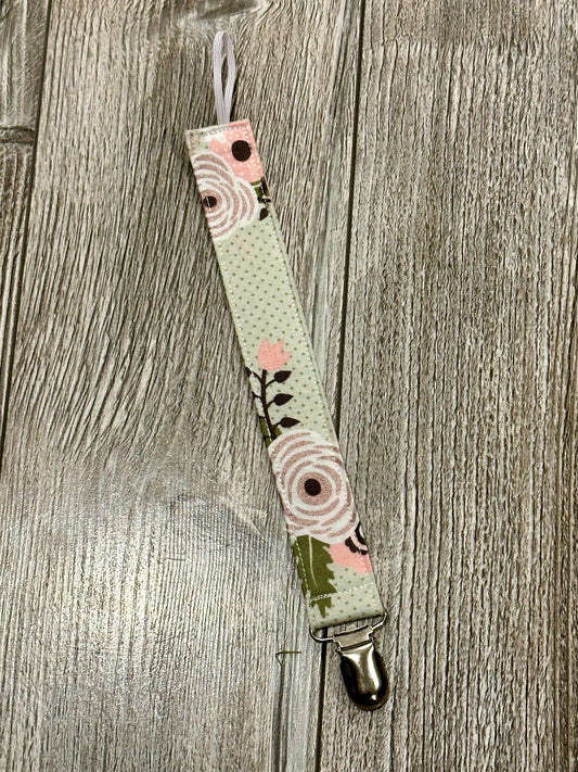 Mint Green with Rose Gold Florals
