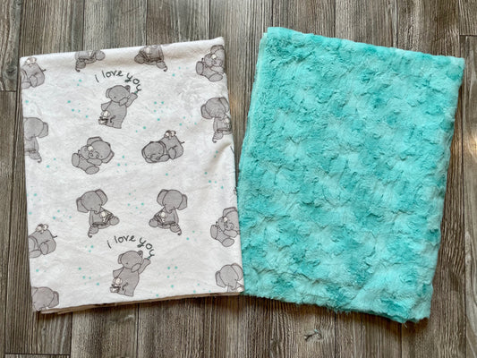 Light Teal Elephants