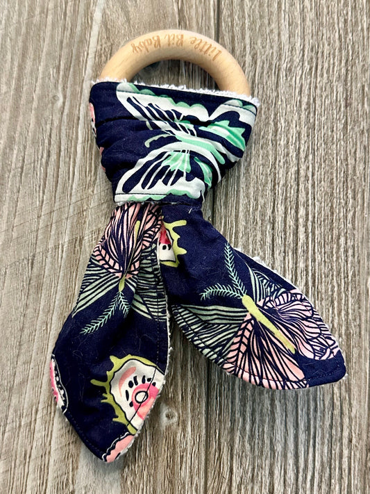Navy with Colourful Butterflies