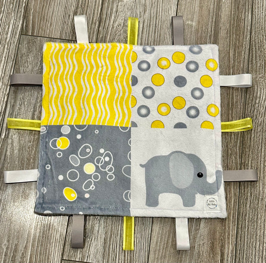 Yellow And grey Elephants WITH Crinkle