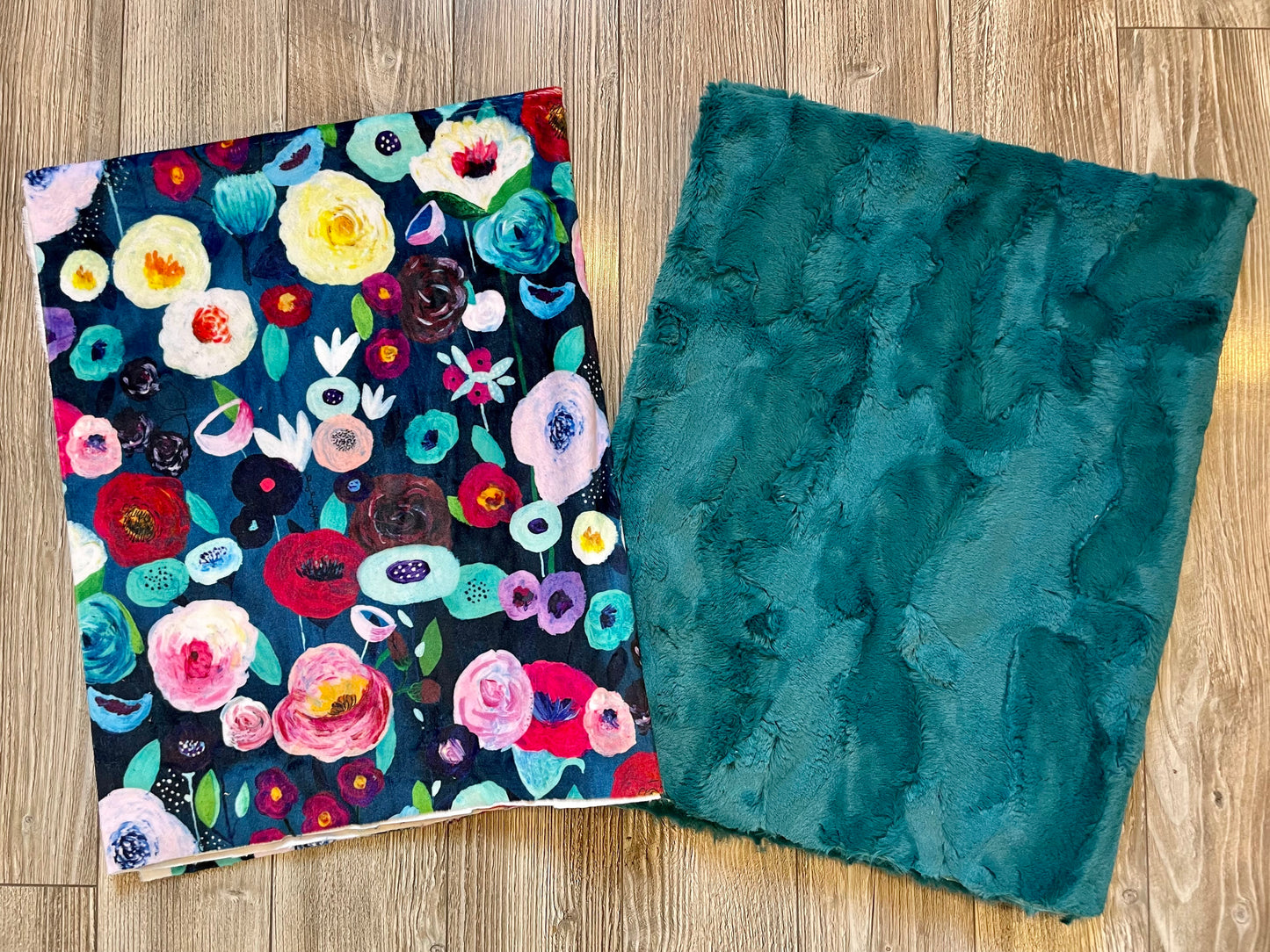 Dark Teal Flowers