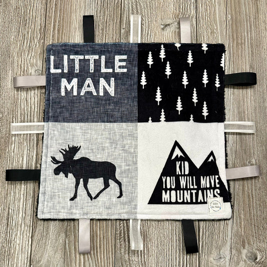 Black and White Little Man WITH Crinkle