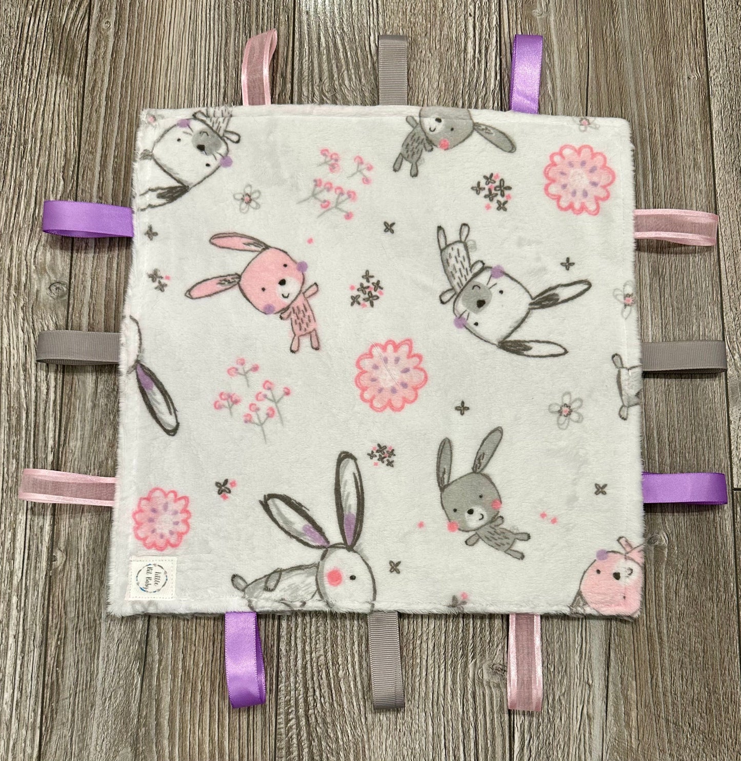 Grey and Pink Bunnies WITH Crinkle