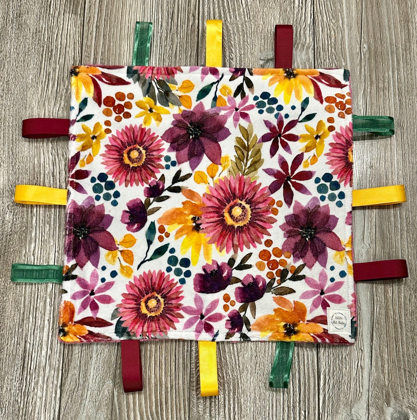Raspberry and Yellow Florals WITH Crinkle
