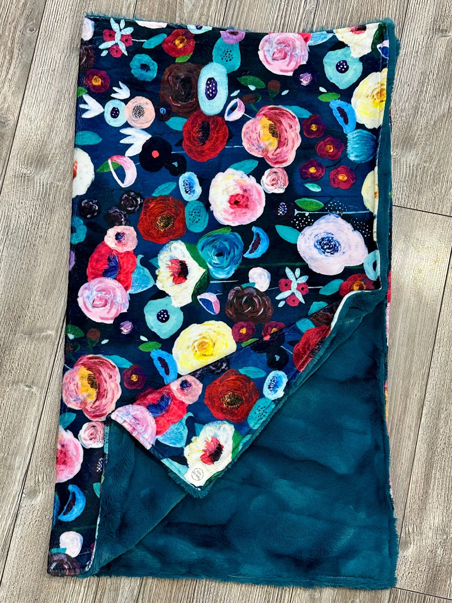 Dark Teal Flowers