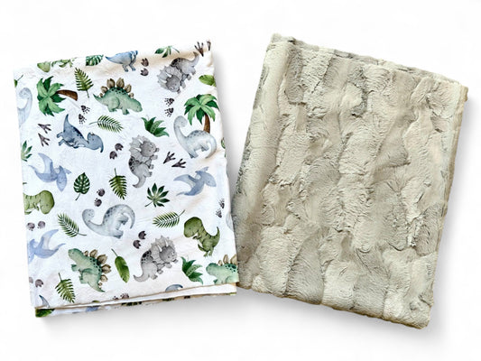 Silver And Green Dinosaurs