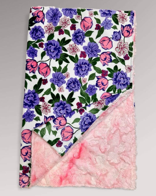 Pink and Purple Florals (Pink Backing)