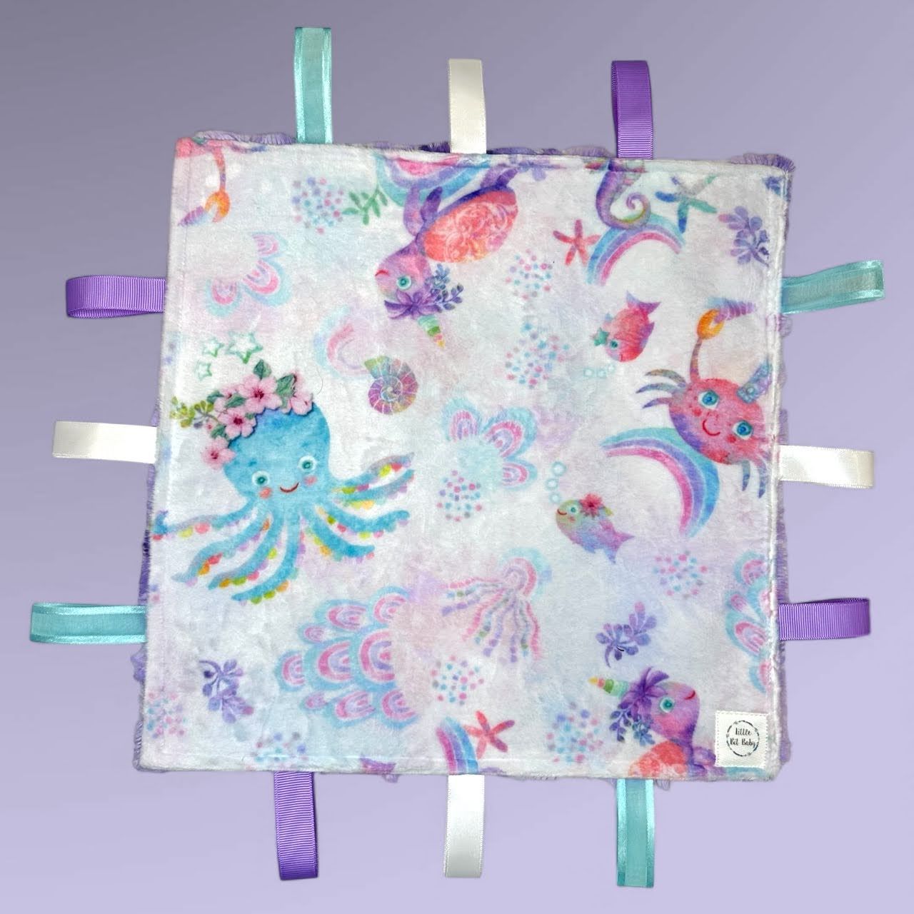 Pastel Purple Sea Creatures WITH Crinkle