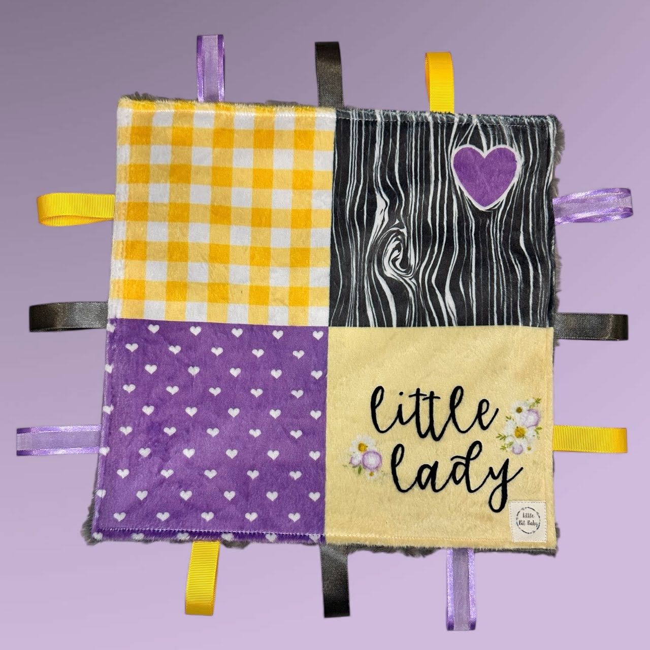 Purple and Yellow Little Lady WITH Crinkle