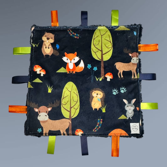 Navy Woodland Animals WITH Crinkle