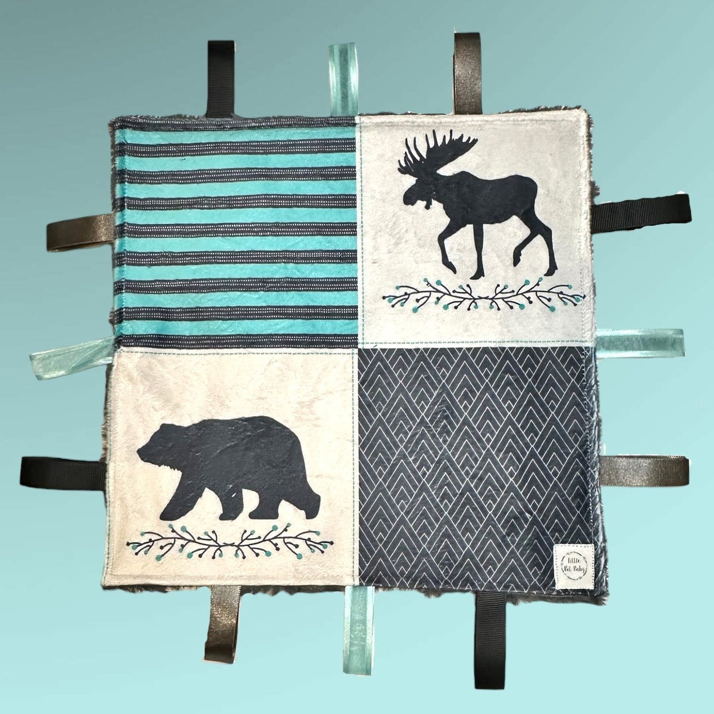 Light Blue and Grey Bucks (Print 2) WITH Crinkle
