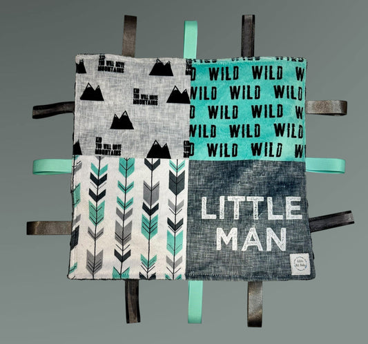 Teal and Black Adventures (Print 4) WITH Crinkle