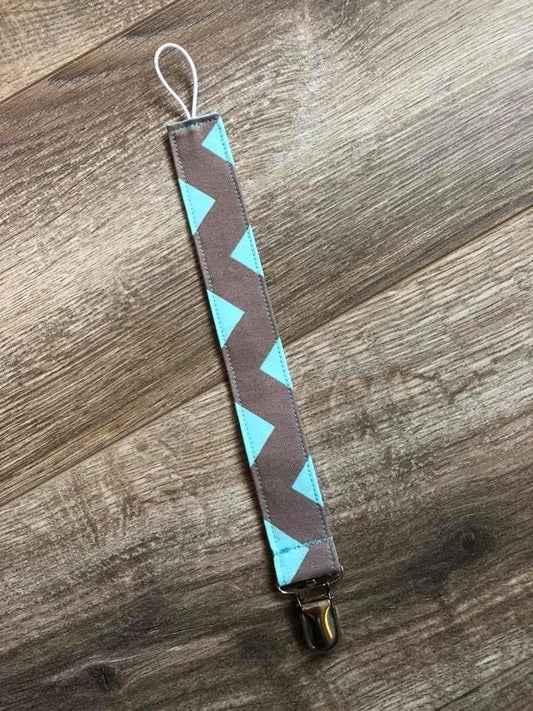 Blue & Brown Chevron
