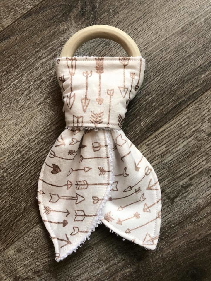White With Rose Gold Arrows