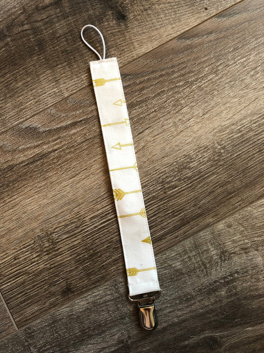 White With Gold Arrows