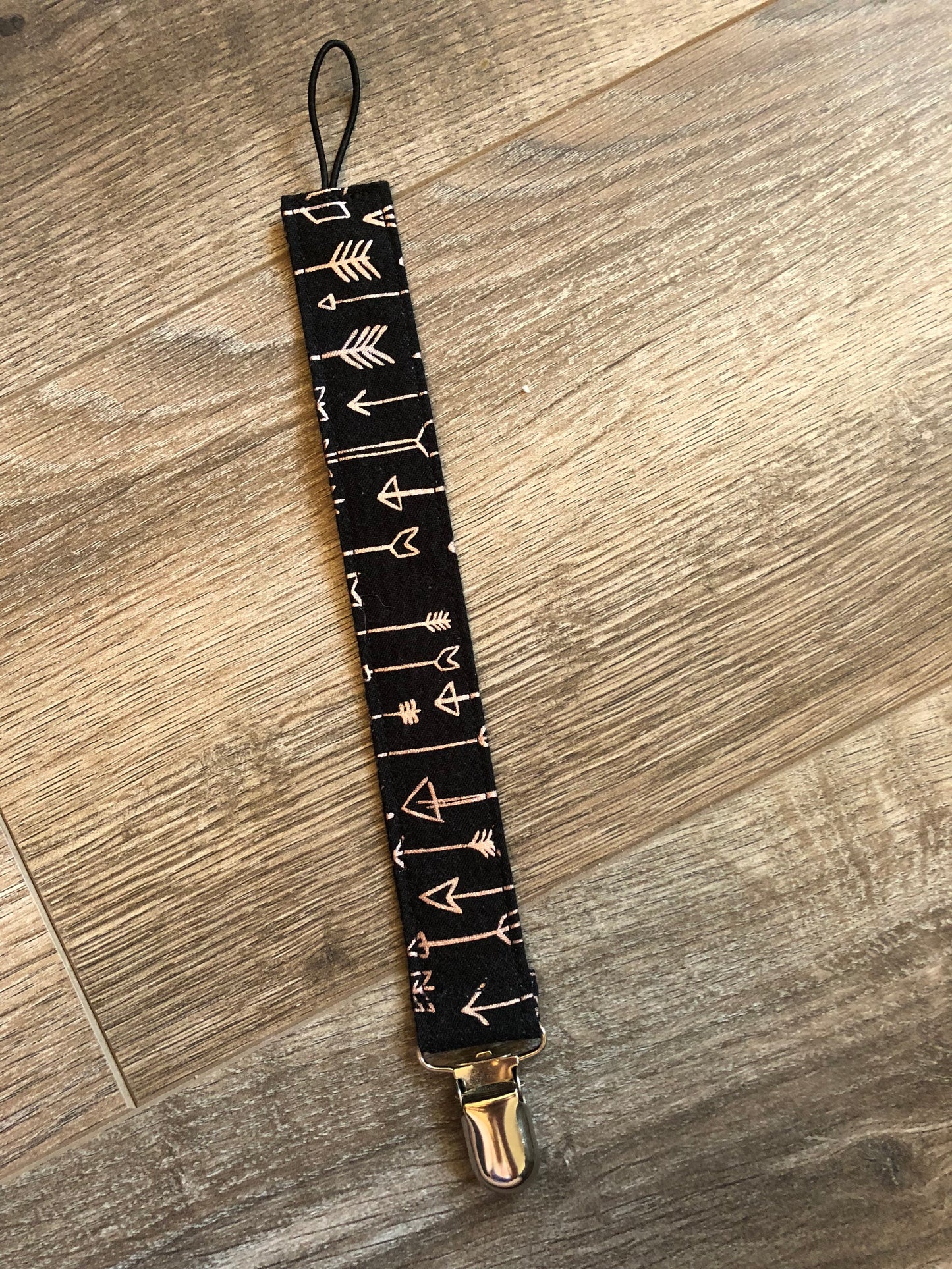 Black with Rose Gold Arrows