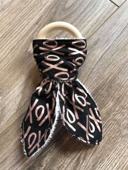 Black with Rose Gold XOXO